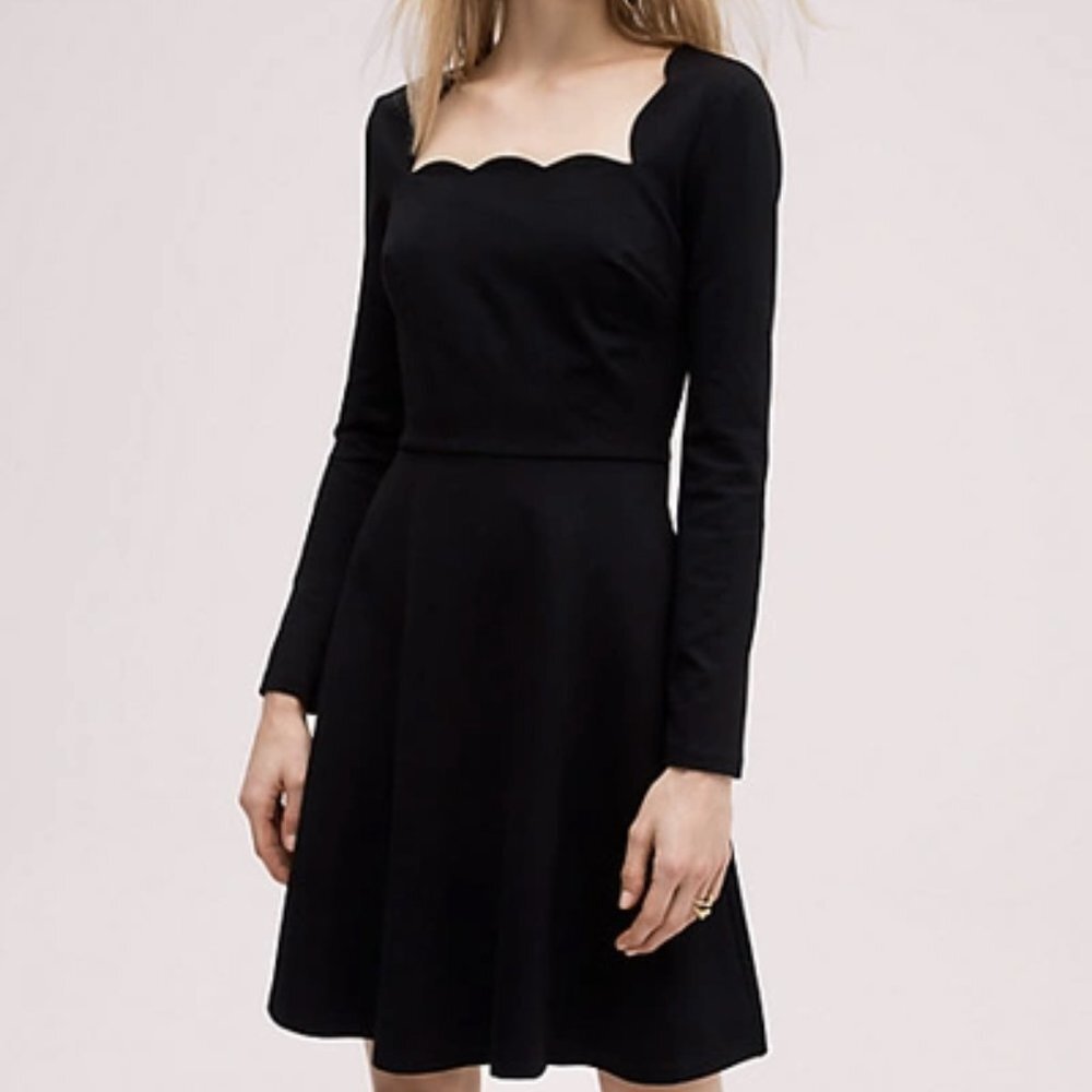 Kate Spade NWT Scallop Ponte Dress Size L